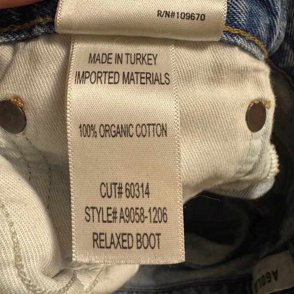 Agolde Mid-Rise Relaxed Bootcut Jeans Size 27 - Picture 10 of 10